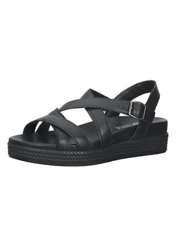 bama Skórzane sandały w kolorze czarnym ze sklepu Limango Polska w kategorii Sandały damskie - zdjęcie 170785005