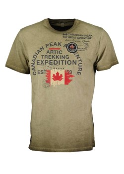 Canadian Peak Koszulka w kolorze khaki ze sklepu Limango Polska w kategorii T-shirty męskie - zdjęcie 170785478