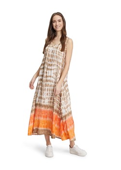 CARTOON Sukienka w kolorze pomarańczowo-jasnobrązowo-białym ze sklepu Limango Polska w kategorii Sukienki - zdjęcie 170786275
