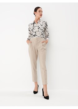 Mohito - Eleganckie spodnie - beżowy ze sklepu Mohito w kategorii Spodnie damskie - zdjęcie 170786857