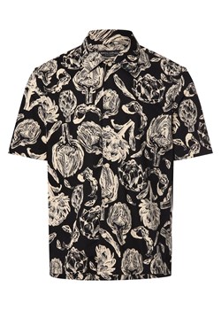 Marc O'Polo Koszula męska Mężczyźni Regular Fit Bawełna czarny wzorzysty ze sklepu vangraaf w kategorii Koszule męskie - zdjęcie 170787145