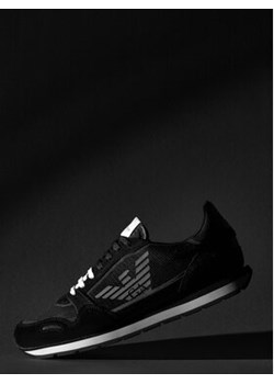 Emporio Armani Sneakersy X4X537 XM678 N639 Czarny ze sklepu MODIVO w kategorii Buty sportowe męskie - zdjęcie 170792905