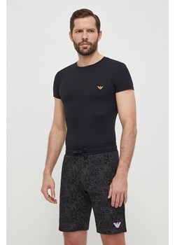 Emporio Armani Underwear t-shirt lounge kolor czarny z nadrukiem 111035 4R513 ze sklepu ANSWEAR.com w kategorii T-shirty męskie - zdjęcie 170794387