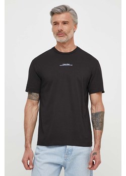 Calvin Klein t-shirt bawełniany męski kolor czarny z nadrukiem ze sklepu ANSWEAR.com w kategorii T-shirty męskie - zdjęcie 170794536
