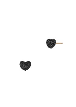 Czarne kolczyki sztyfty w kształcie serca Holiday ze sklepu Picky Pica w kategorii Kolczyki - zdjęcie 170794896