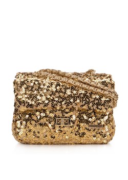 Damska torebka z cekinami na łańcuszku złota ze sklepu WITTCHEN w kategorii Kopertówki - zdjęcie 170795057
