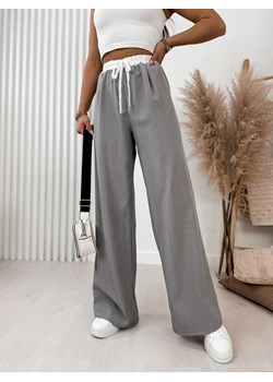 spodnie nekro szare uni ze sklepu UBRA w kategorii Spodnie damskie - zdjęcie 170795487