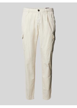Spodnie cargo o kroju tapered fit z zakładkami w pasie model ‘TRAIANO’ ze sklepu Peek&Cloppenburg  w kategorii Spodnie męskie - zdjęcie 170796447