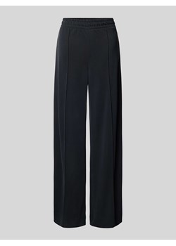 Spodnie materiałowe z szeroką nogawką z przeszytym kantem ze sklepu Peek&Cloppenburg  w kategorii Spodnie damskie - zdjęcie 170796457