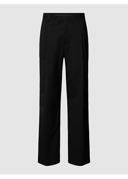 Spodnie do garnituru o kroju regular fit z zakładkami w pasie ze sklepu Peek&Cloppenburg  w kategorii Spodnie męskie - zdjęcie 170796488