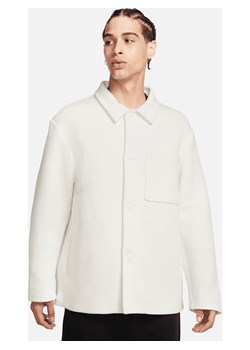Męska kurtka koszulowa o kroju oversize Nike Sportswear Tech Fleece Reimagined - Biel ze sklepu Nike poland w kategorii Kurtki męskie - zdjęcie 170797015