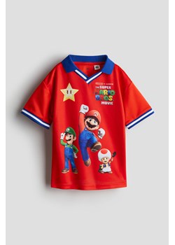 H & M - Top polo z motywem - Czerwony ze sklepu H&M w kategorii T-shirty chłopięce - zdjęcie 170797125
