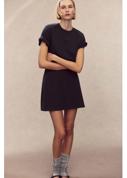 H & M - Sukienka T-shirtowa z watowanymi ramionami - Szary ze sklepu H&M w kategorii Sukienki - zdjęcie 170797197