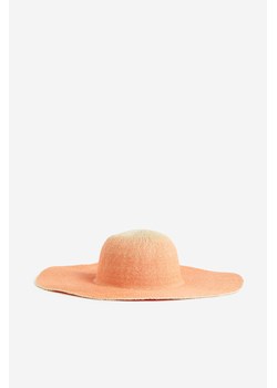 H & M - Słomkowy kapelusz z szerokim rondem - Pomarańczowy ze sklepu H&M w kategorii Kapelusze damskie - zdjęcie 170797256