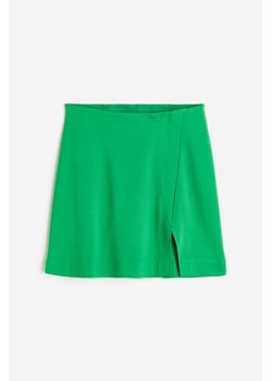 H & M - Krótka spódnica kopertowa - Zielony ze sklepu H&M w kategorii Spódnice - zdjęcie 170797266