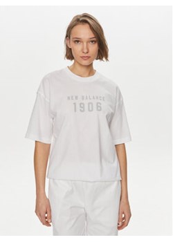 New Balance T-Shirt WT41519 Biały Oversize ze sklepu MODIVO w kategorii Bluzki damskie - zdjęcie 170797508