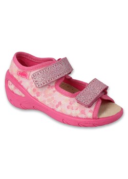 Befado obuwie dziecięce pu 063X015 różowe ze sklepu ButyModne.pl w kategorii Kapcie dziecięce - zdjęcie 170797855