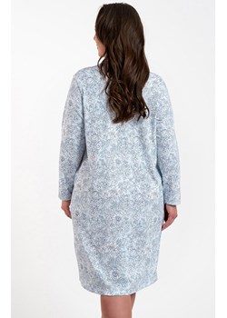 Bawełniana koszula nocna damska z długim rękawem Talita, Kolor niebieski-wzór, Rozmiar M, Italian Fashion ze sklepu Primodo w kategorii Koszule nocne - zdjęcie 170800367