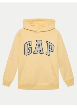 Gap Bluza 885742 Żółty Regular Fit ze sklepu MODIVO w kategorii Bluzy chłopięce - zdjęcie 170804718