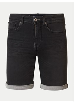 Petrol Industries Szorty jeansowe M-1040-SHO001 Czarny Slim Fit ze sklepu MODIVO w kategorii Spodenki męskie - zdjęcie 170804858