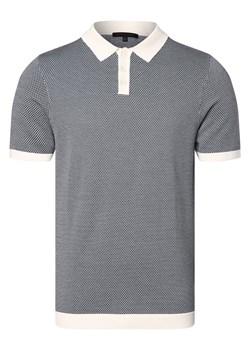 Drykorn Męska koszulka polo - Triton Mężczyźni Bawełna niebieski wzorzysty ze sklepu vangraaf w kategorii T-shirty męskie - zdjęcie 170805517