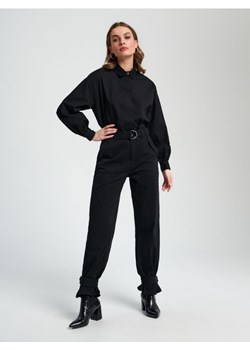 Sinsay - Spodnie z paskiem - czarny ze sklepu Sinsay w kategorii Spodnie damskie - zdjęcie 170807245