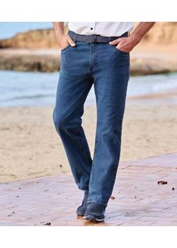 Niebieskie jeansy regular ze stretchem ze sklepu Atlas For Men w kategorii Jeansy męskie - zdjęcie 170807525