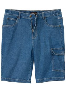Jeansowe bermudy-bojówki ze stretchem ze sklepu Atlas For Men w kategorii Spodenki męskie - zdjęcie 170807555