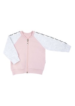 Bawełniana rozpinana bluza dziewczęca różowo-szara ze sklepu 5.10.15 w kategorii Bluzy i swetry - zdjęcie 170807908