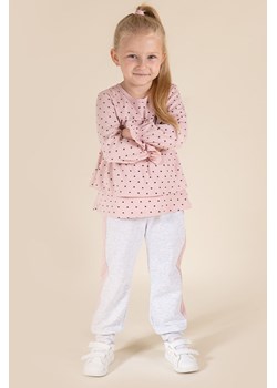 Bawełniane spodnie dresowe dziewczęce szare ze sklepu 5.10.15 w kategorii Spodnie dziewczęce - zdjęcie 170807966