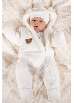 Bawełniany kremowy pajac niemowlęcy z luną ze sklepu 5.10.15 w kategorii Pajacyki - zdjęcie 170808036