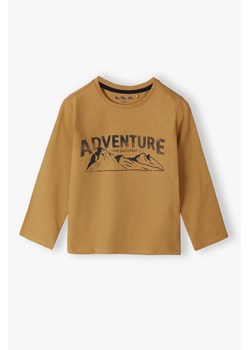 Bawełniana bluzka chłopięca z długim rękawem - Adventure and discovery ze sklepu 5.10.15 w kategorii T-shirty chłopięce - zdjęcie 170808039