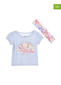 Levi&apos;s Kids 2-częściowy zestaw w kolorze błękitnym ze sklepu Limango Polska w kategorii Koszulki niemowlęce - zdjęcie 170808928