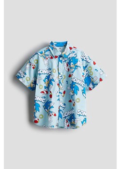 H & M - Wzorzysta koszula bawełniana - Turkusowy ze sklepu H&M w kategorii Koszule chłopięce - zdjęcie 170809816