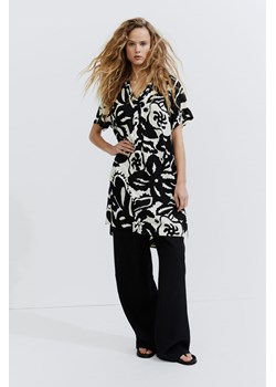 H & M - Tunikowa sukienka z wiskozy - Czarny ze sklepu H&M w kategorii Sukienki - zdjęcie 170809865