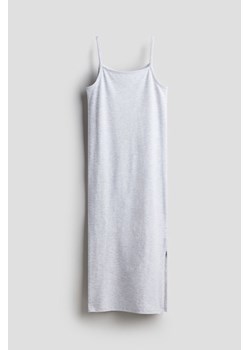 H & M - Dżersejowa sukienka na ramiączkach - Szary ze sklepu H&M w kategorii Sukienki dziewczęce - zdjęcie 170809929