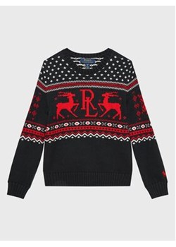 Polo Ralph Lauren Sweter 322877759001 Czarny Regular Fit ze sklepu MODIVO w kategorii Swetry chłopięce - zdjęcie 170810546