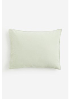H & M - Sprana poszewka na poduszkę zawierająca len - Zielony ze sklepu H&M w kategorii Poszewki na poduszki - zdjęcie 170811585