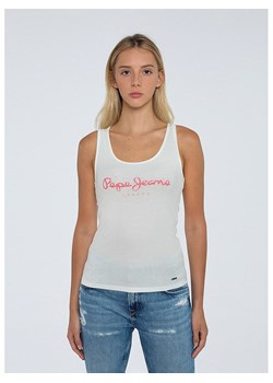 Pepe Jeans Top w kolorze białym ze sklepu Limango Polska w kategorii Bluzki damskie - zdjęcie 170813208