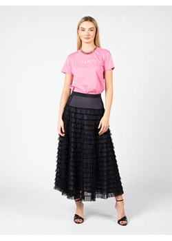 Pinko T-shirt "Marcelle" | 1G18GZ Y4LX | Kobieta | Różowy ze sklepu ubierzsie.com w kategorii Bluzki damskie - zdjęcie 170814257