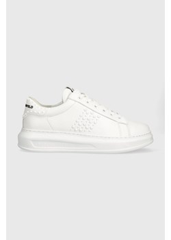 Karl Lagerfeld sneakersy skórzane KAPRI MENS kolor biały KL52574 ze sklepu ANSWEAR.com w kategorii Buty sportowe męskie - zdjęcie 170815646