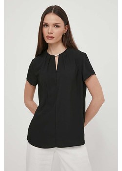 Calvin Klein bluzka damska kolor czarny gładka K20K207062 ze sklepu ANSWEAR.com w kategorii Bluzki damskie - zdjęcie 170819239