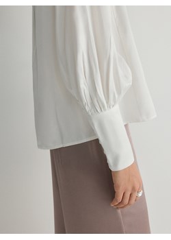 Reserved - Koszula z wiskozą - biały ze sklepu Reserved w kategorii Koszule damskie - zdjęcie 170820485