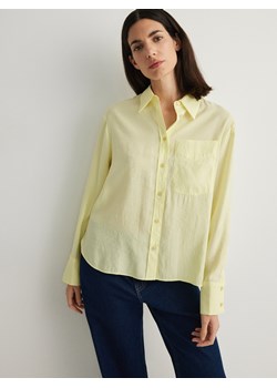 Reserved - Koszula z modalem - jasnożółty ze sklepu Reserved w kategorii Koszule damskie - zdjęcie 170820516