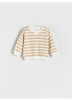 Reserved - Bluza oversize w paski - beżowy ze sklepu Reserved w kategorii Bluzy i swetry - zdjęcie 170820708