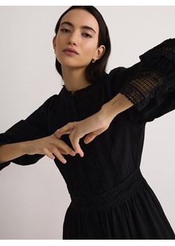 Reserved - Sukienka z ozdobnym haftem - czarny ze sklepu Reserved w kategorii Sukienki - zdjęcie 170820859
