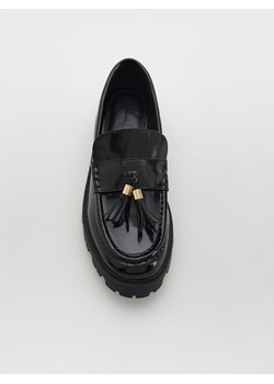 Reserved - Loafersy z imitacji skóry - czarny ze sklepu Reserved w kategorii Mokasyny damskie - zdjęcie 170820919