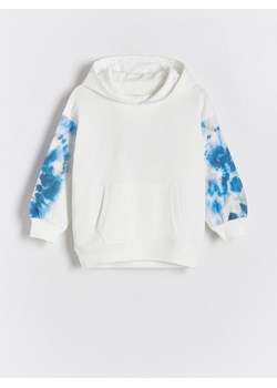 Reserved - Bawełniana bluza oversize - biały ze sklepu Reserved w kategorii Bluzy chłopięce - zdjęcie 170821087