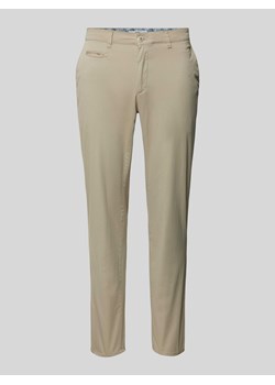 Chinosy o kroju slim fit z wpuszczanymi kieszeniami w stylu francuskim model ‘FABIO’ ze sklepu Peek&Cloppenburg  w kategorii Spodnie męskie - zdjęcie 170821836