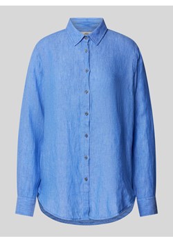 Bluzka lniana z listwą guzikową na całej długości model ‘Mira’ ze sklepu Peek&Cloppenburg  w kategorii Bluzki damskie - zdjęcie 170821996